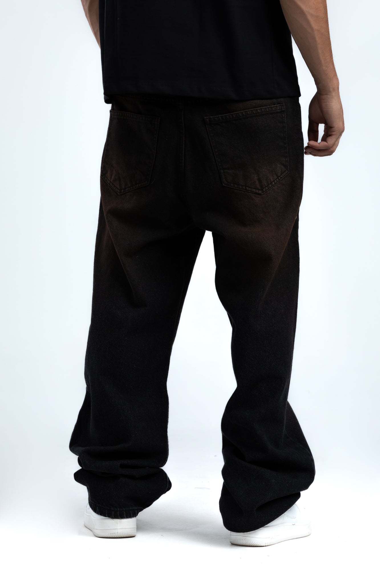 1043-Deep Rust Relaxed Silhouette Jeans
