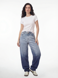 Straight Flipped Pocket — Line Spray Blue 1087