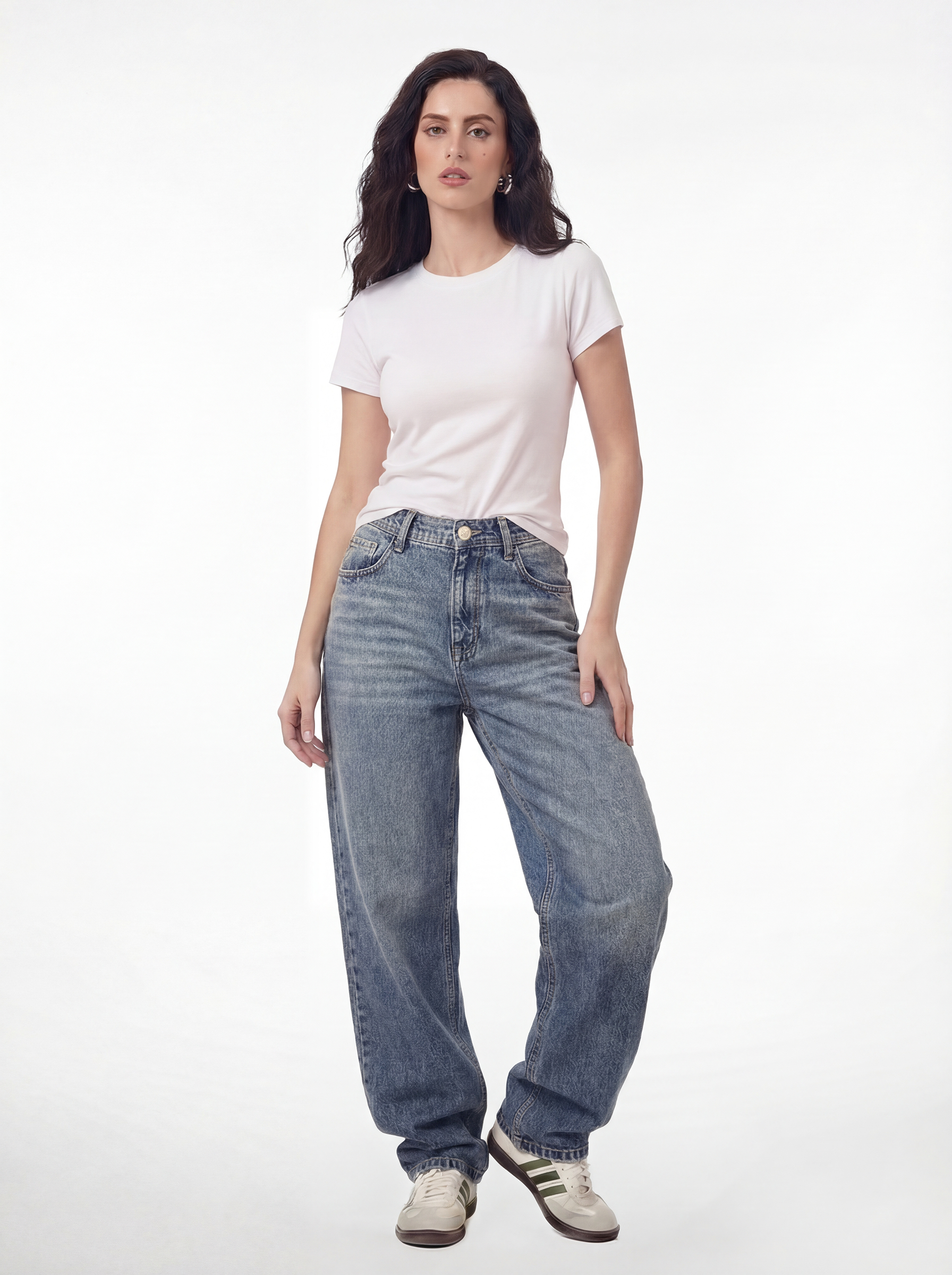 Straight Flipped Pocket — Sand Blue 1085