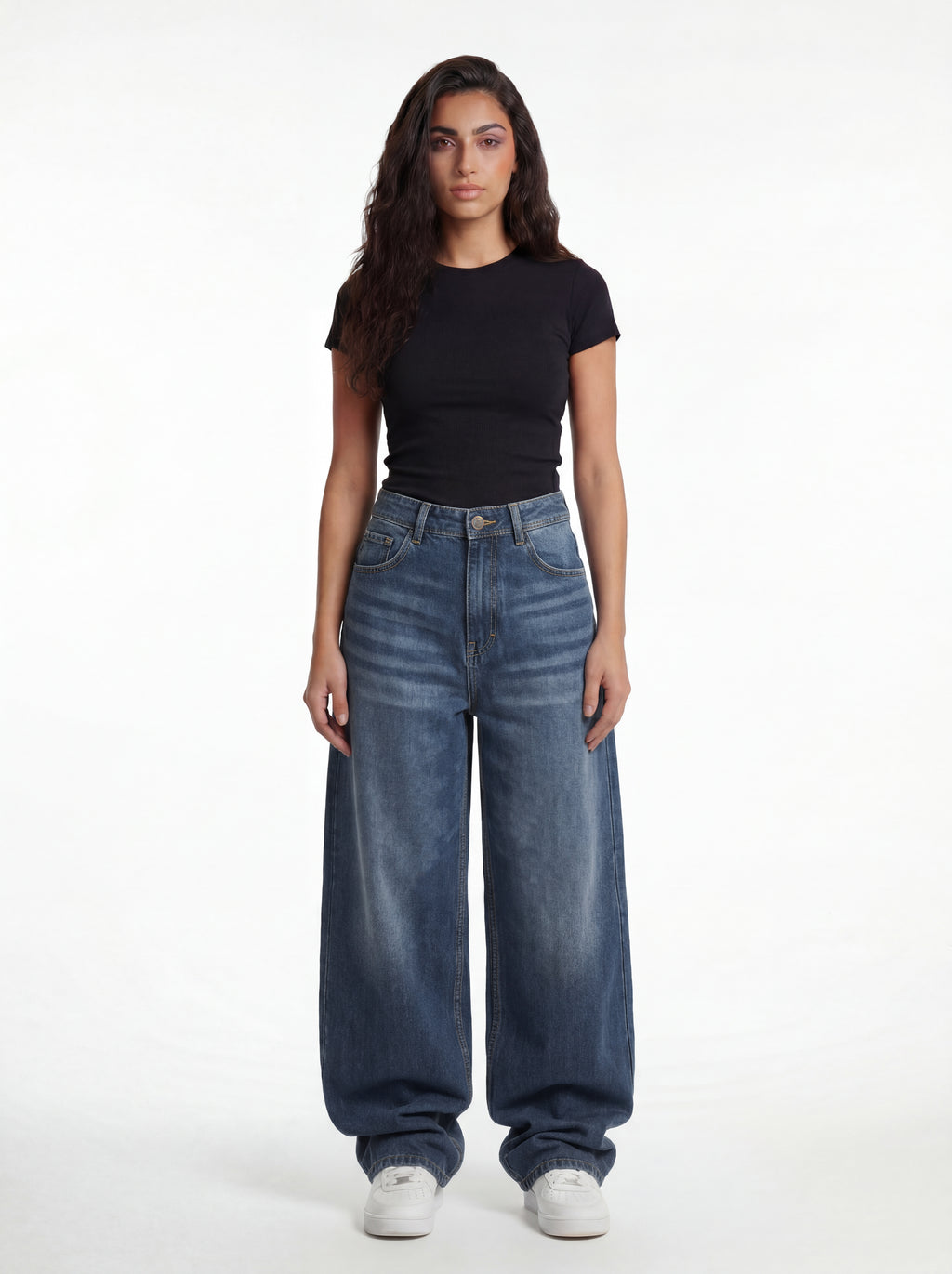 Baggy Fit Denim – Faded Indigo 1108