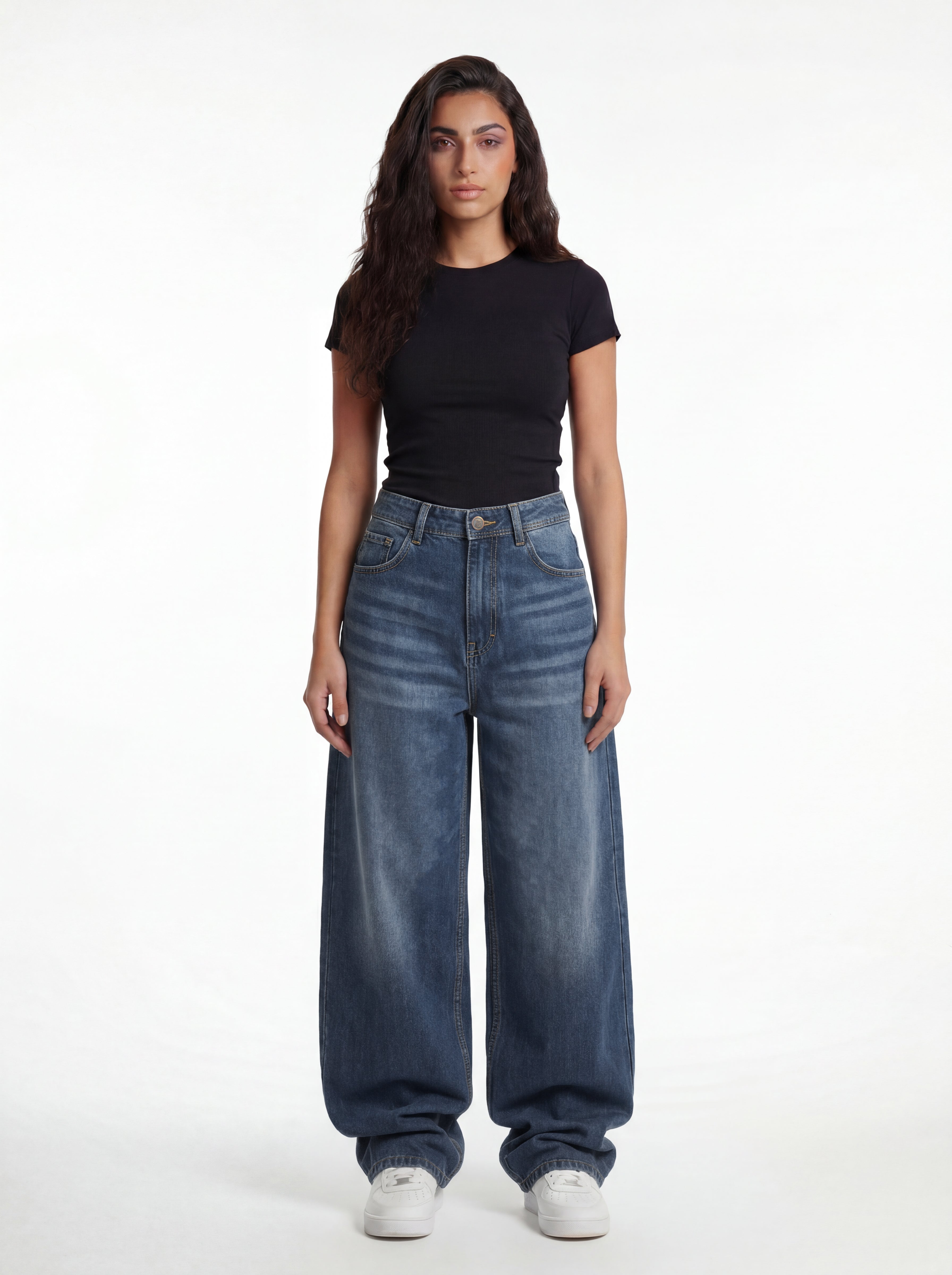 Baggy Fit Denim – Faded Indigo 1108