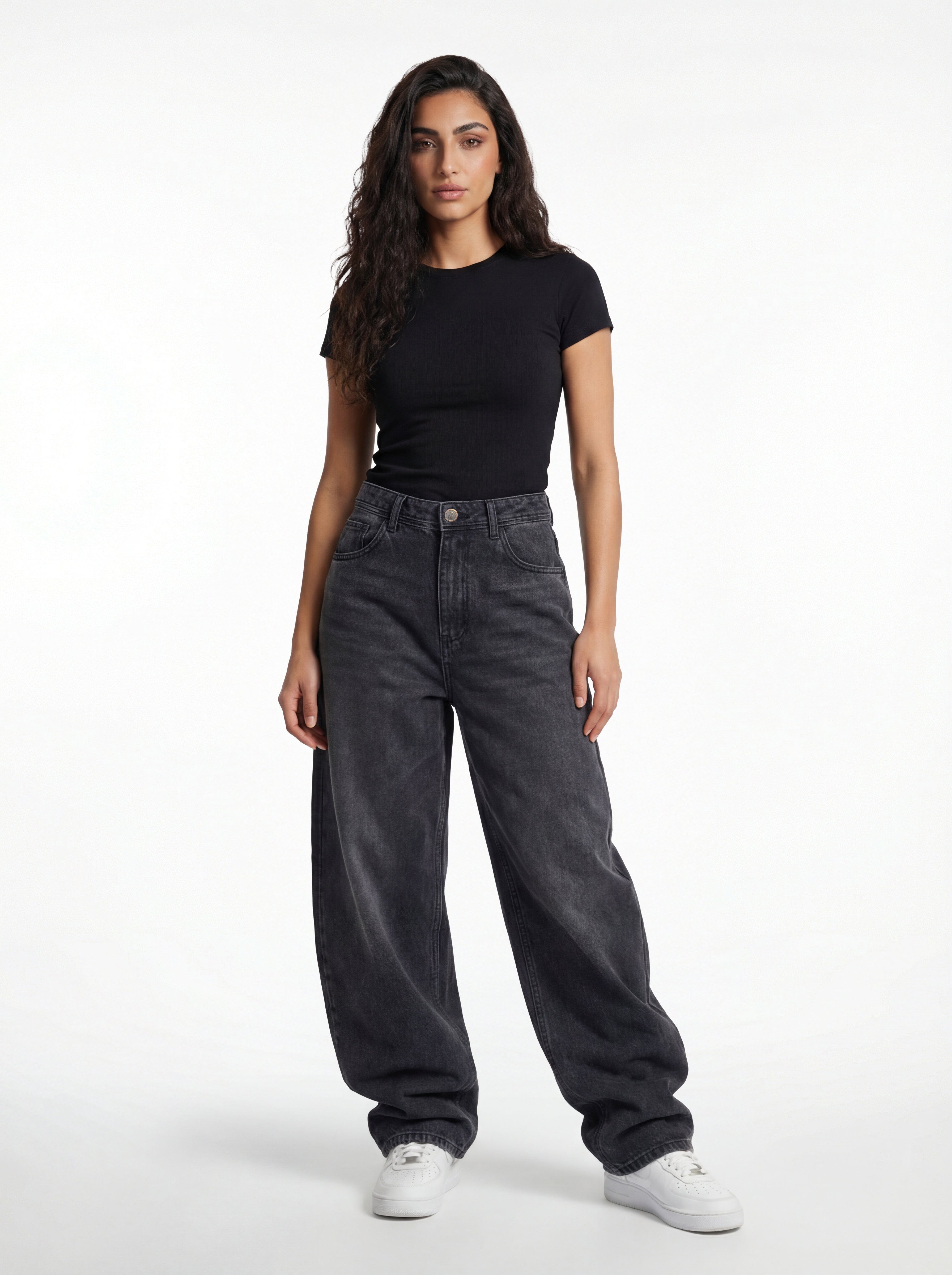 Baggy Fit Denim – Faded Grey 1105