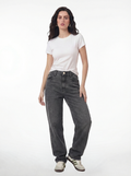 Straight Flipped Pocket — Charcoal 1082