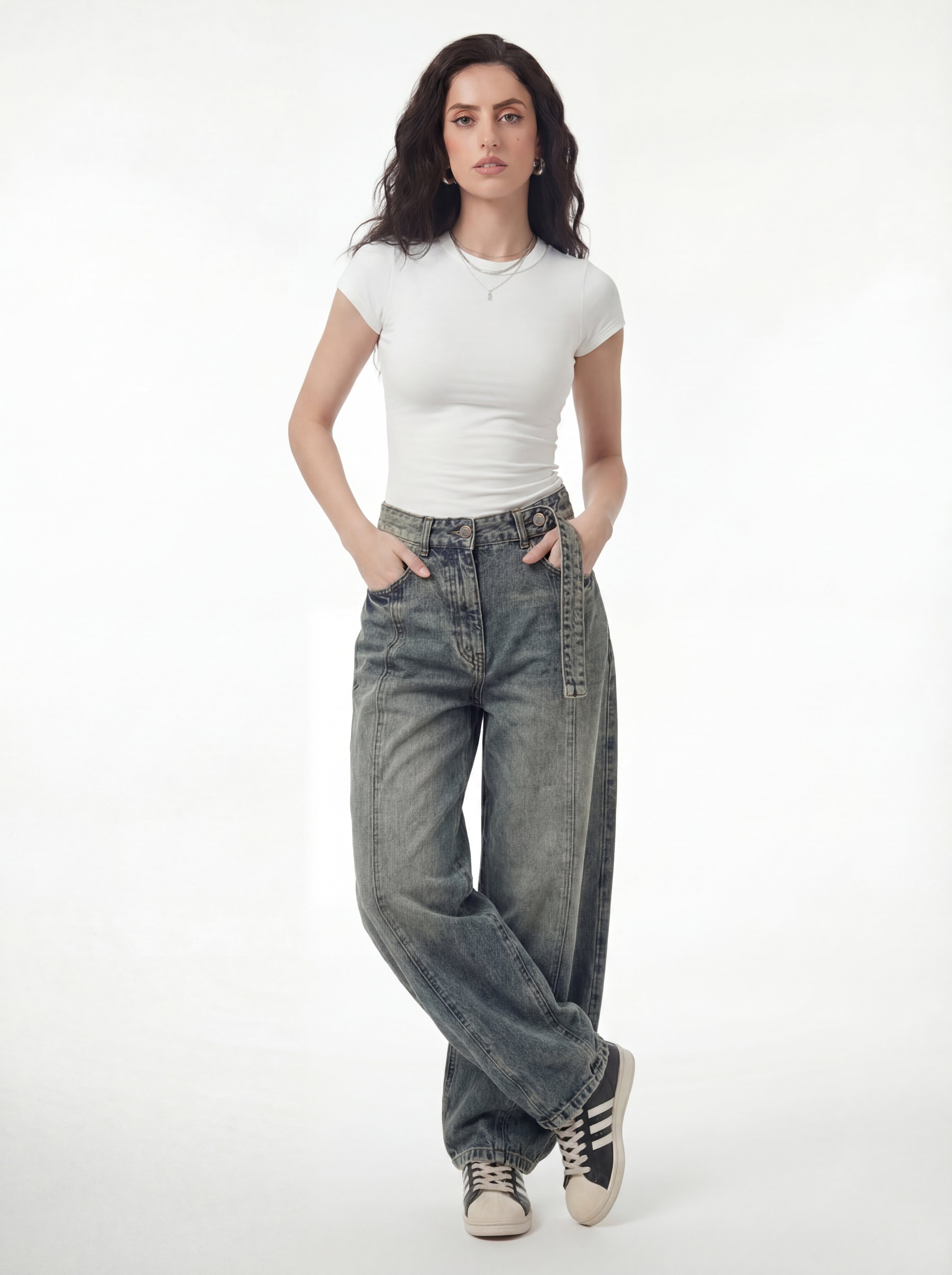 Overhang Belt Denim – Faded Blue 1131