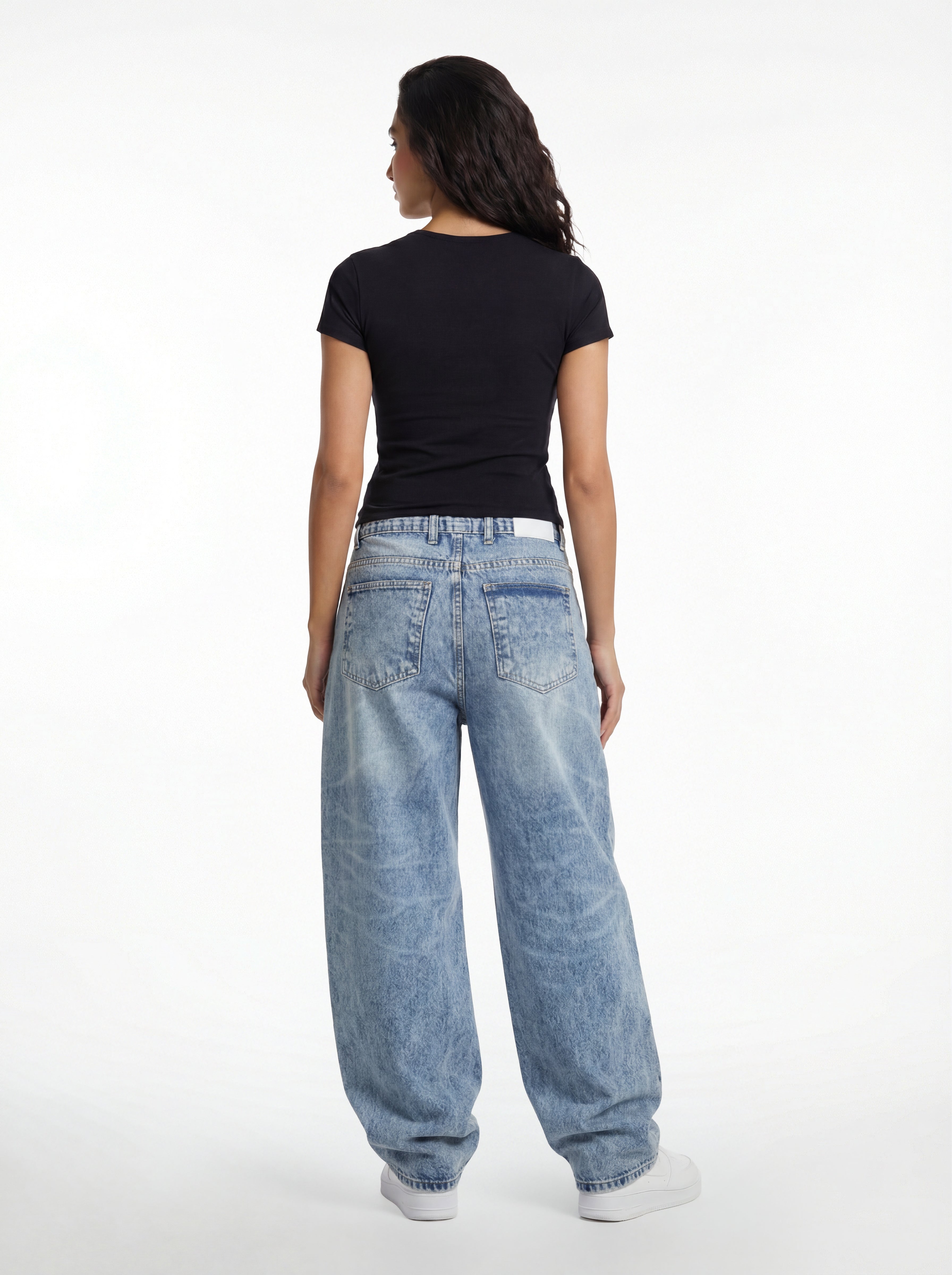 Baggy Fit Denim – Washed Sky 1104