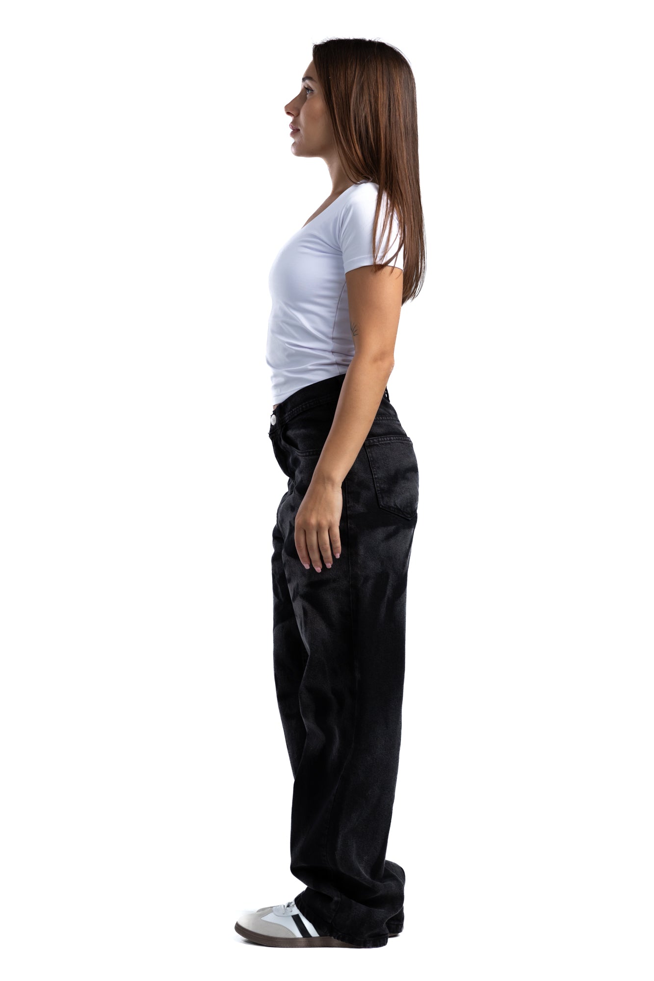 1045-Storm Coded Relaxed Silhouette Jeans