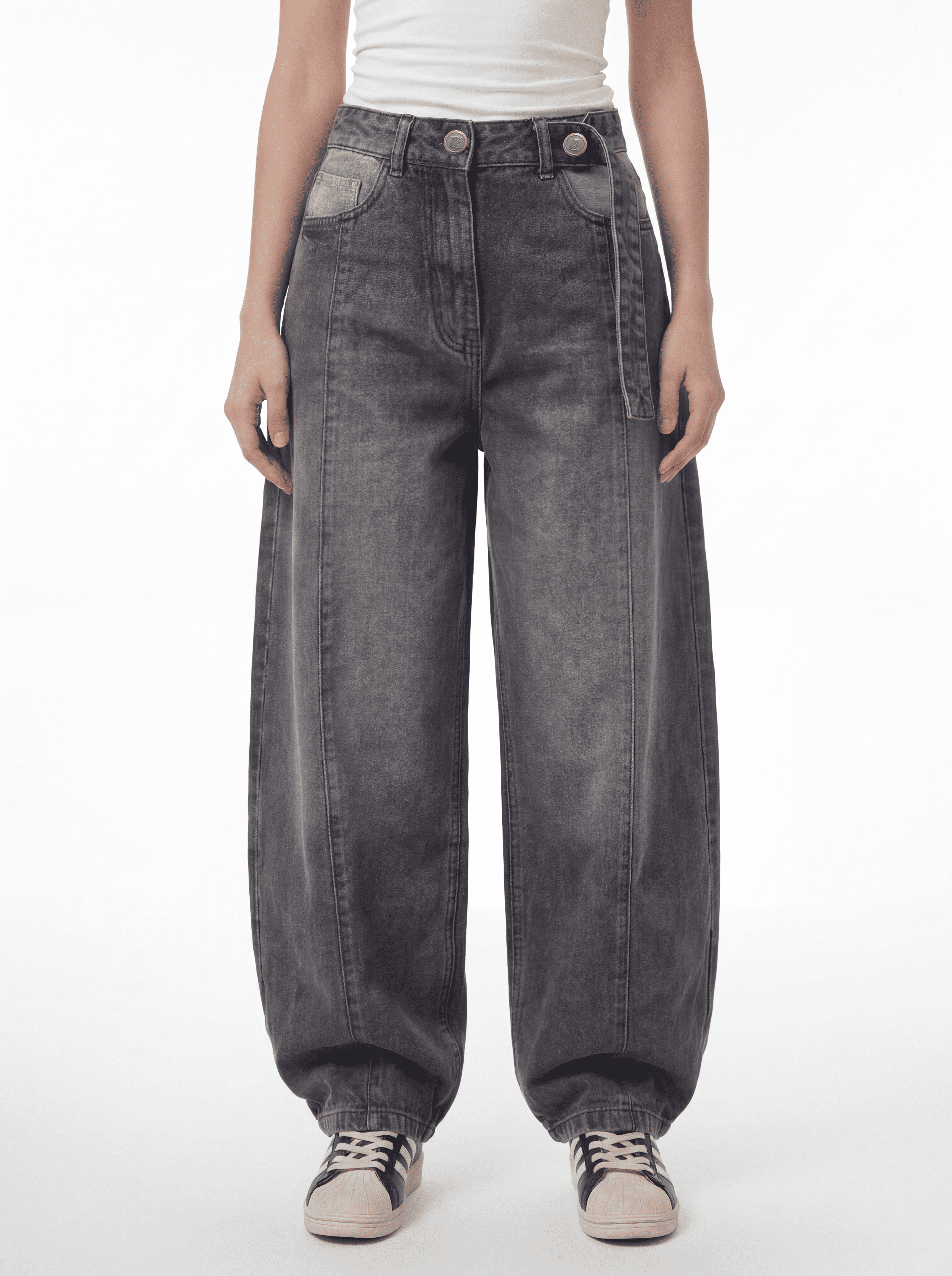 Overhang Belt Denim – Ash Grey 1126