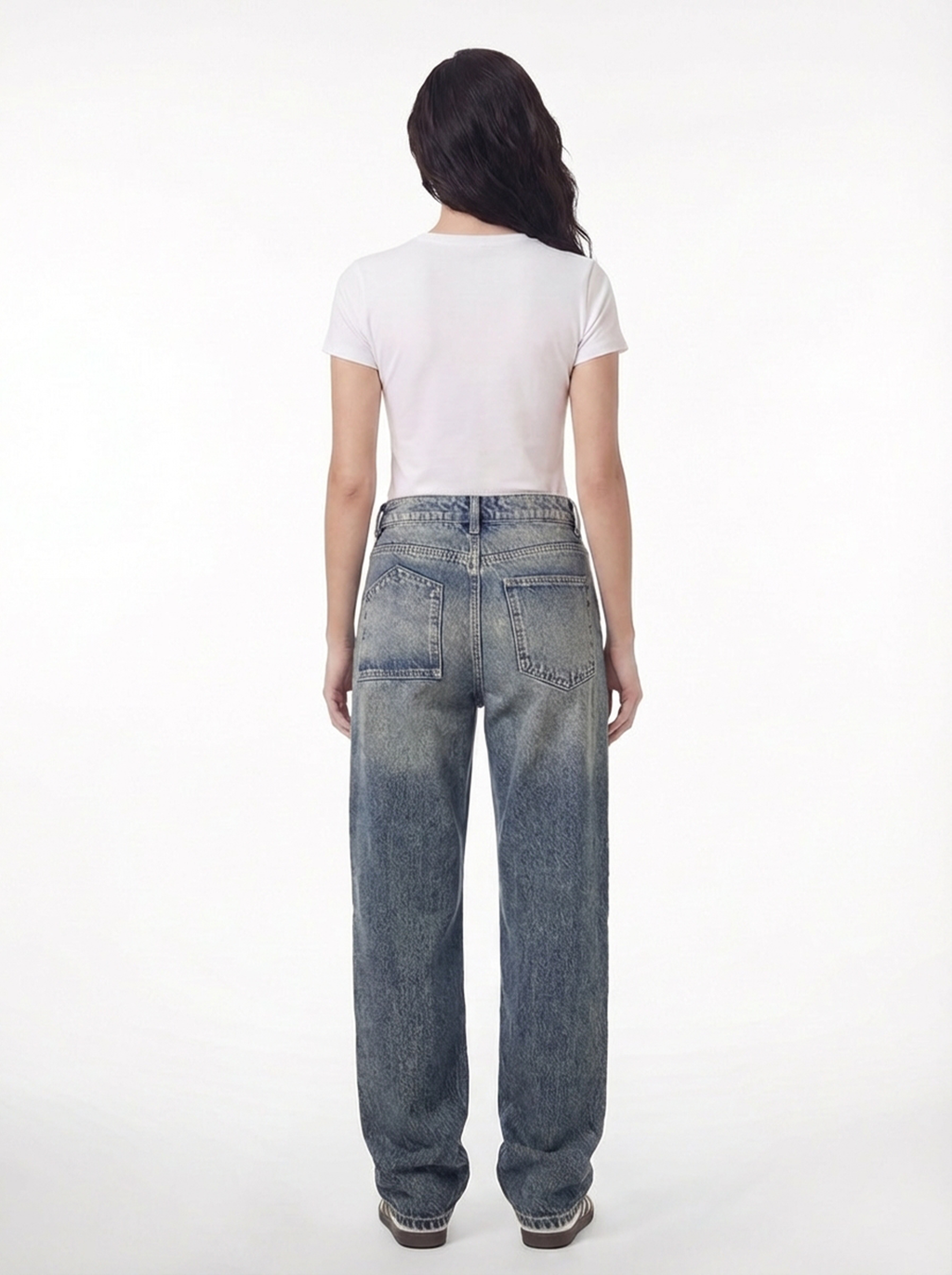 Straight Flipped Pocket — Sand Blue 1085
