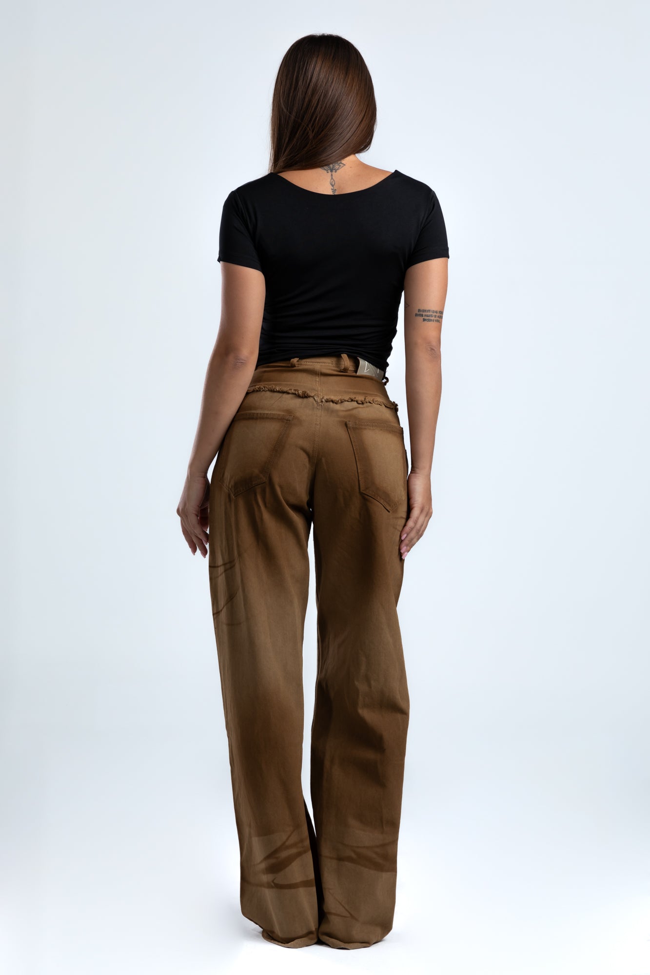 1039-Caramel Crust Soft Wide Leg Jeans