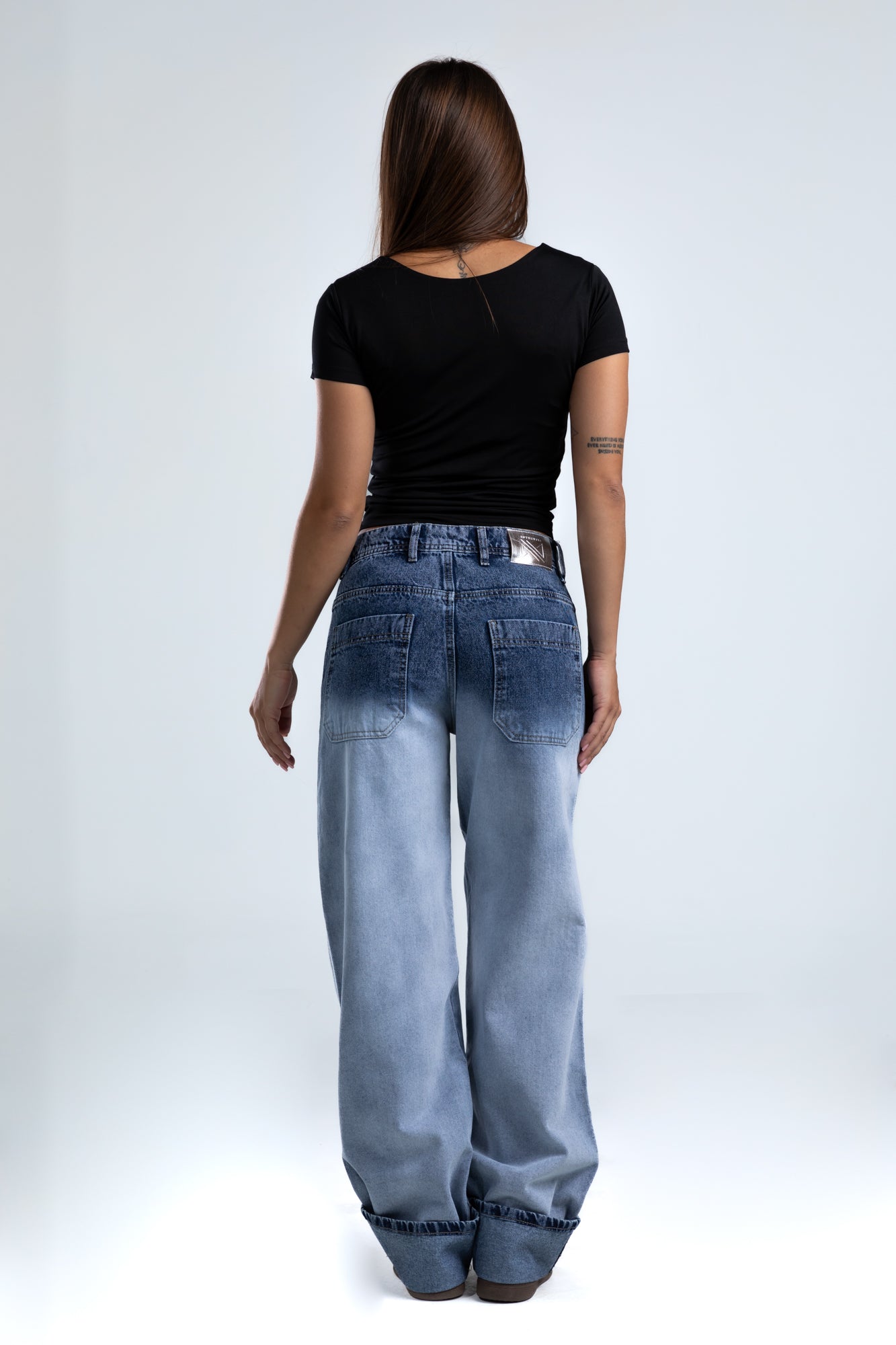 1025-Folden Hem – Ocean Tint Jeans