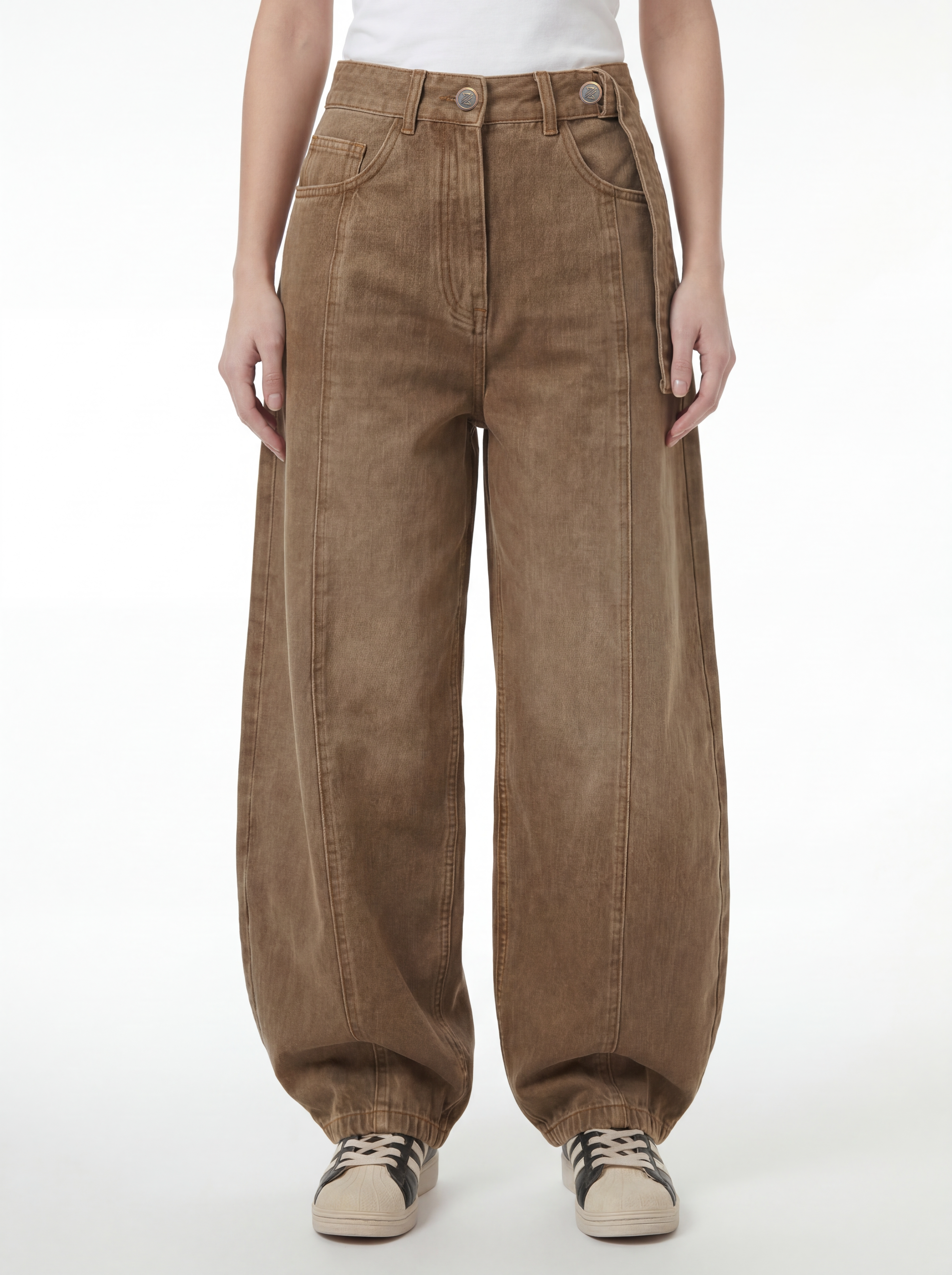 Overhang Belt Denim – Raw Brown 1132