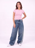Tinted blue sided jeans