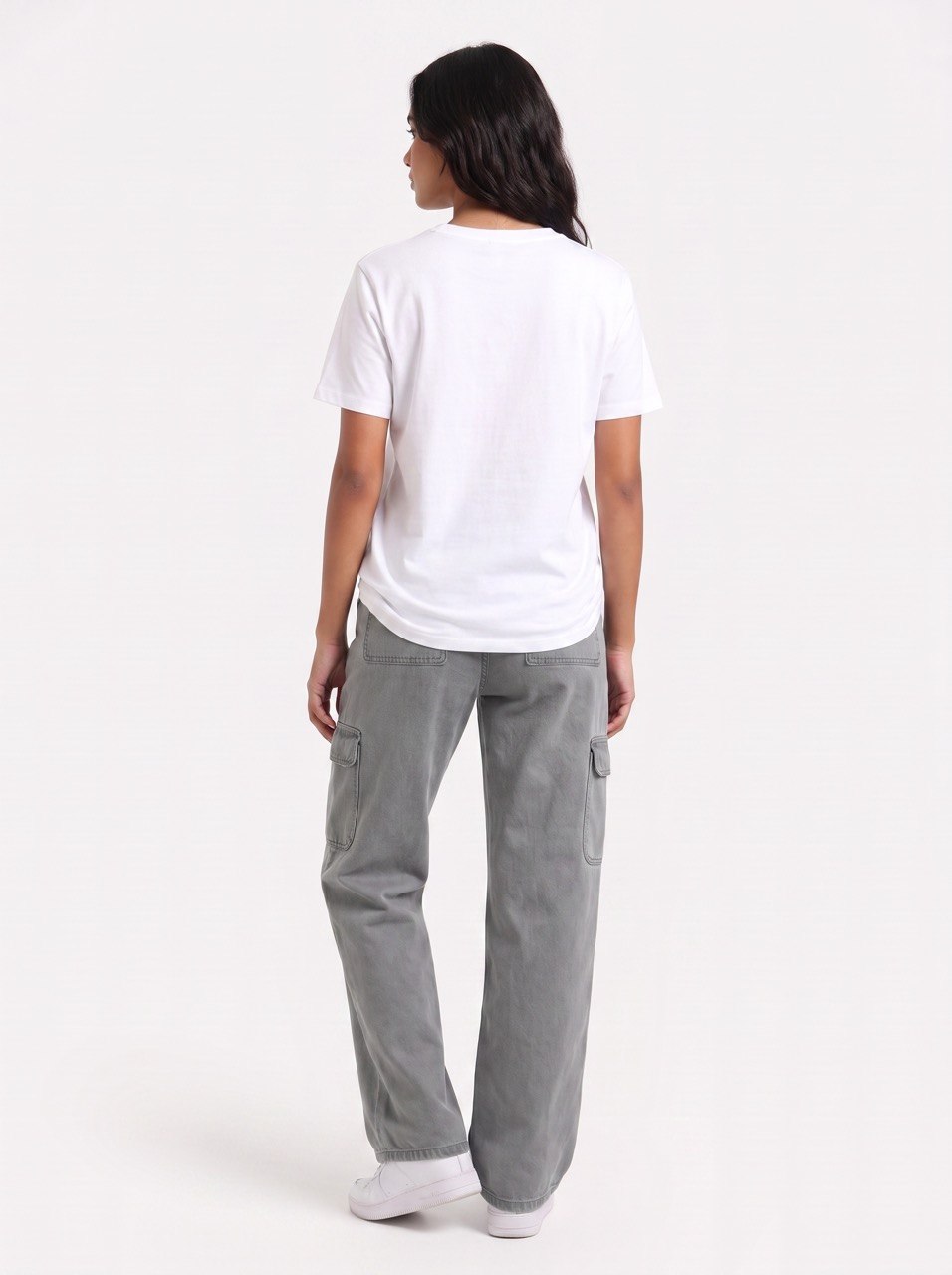 Grey Cargo Pants