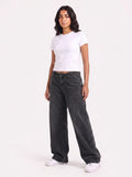 Flipped waist jeans