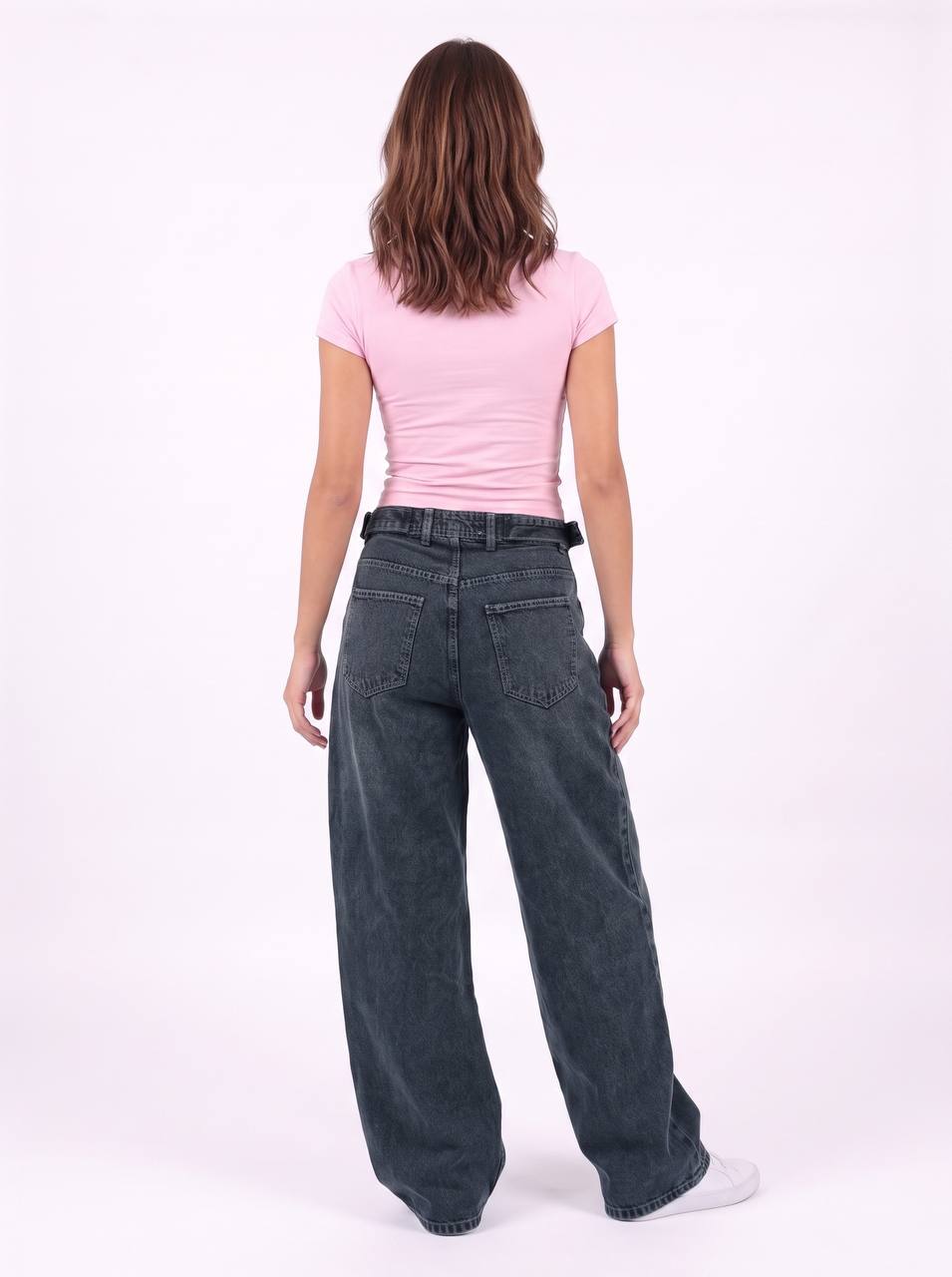 Ballon belted jeans