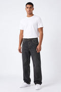 Wide leg charcoal jeans 2020