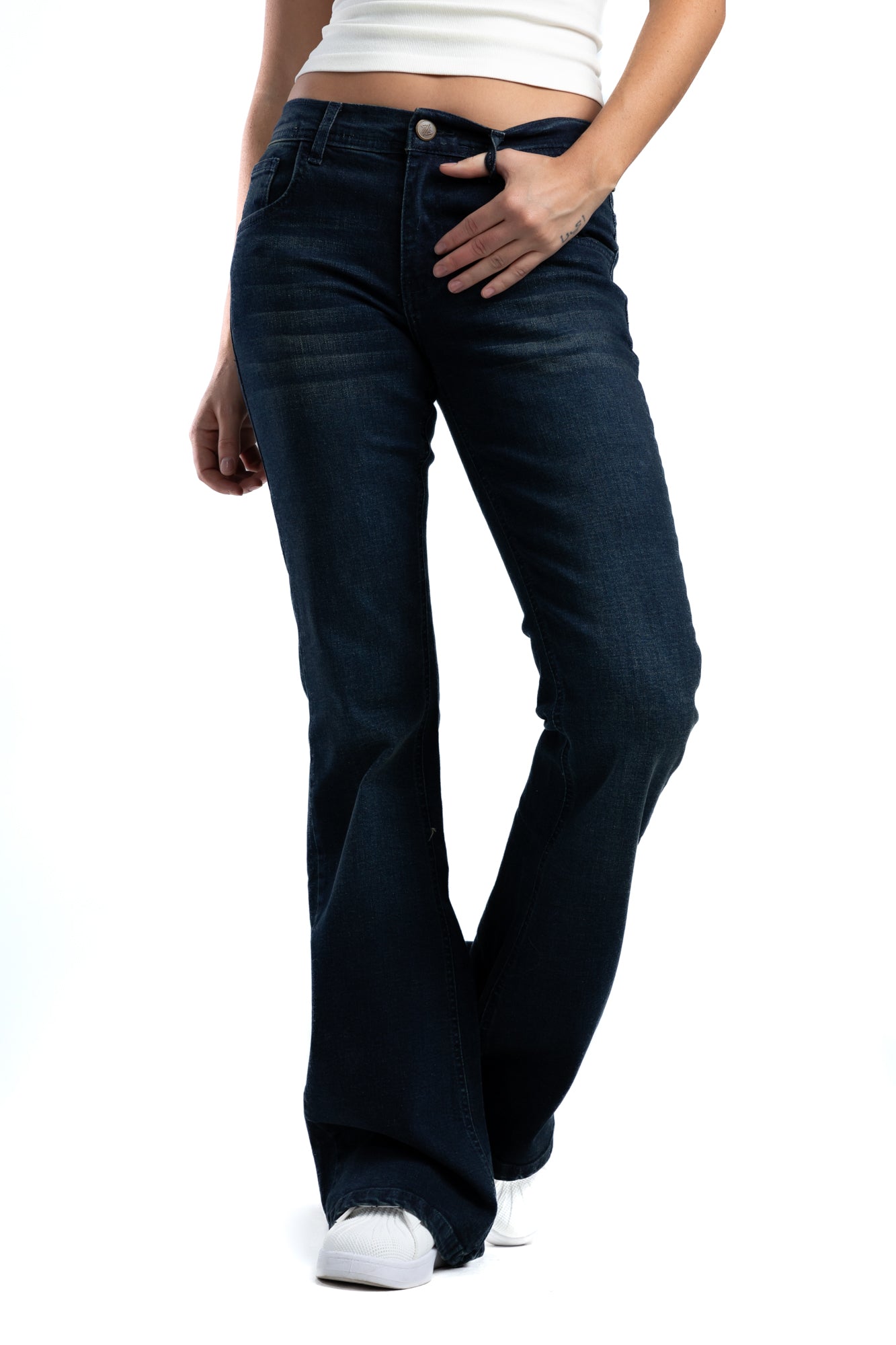 1029-Dirty Dark Flare – Stretch Fit · Lycra Fabric