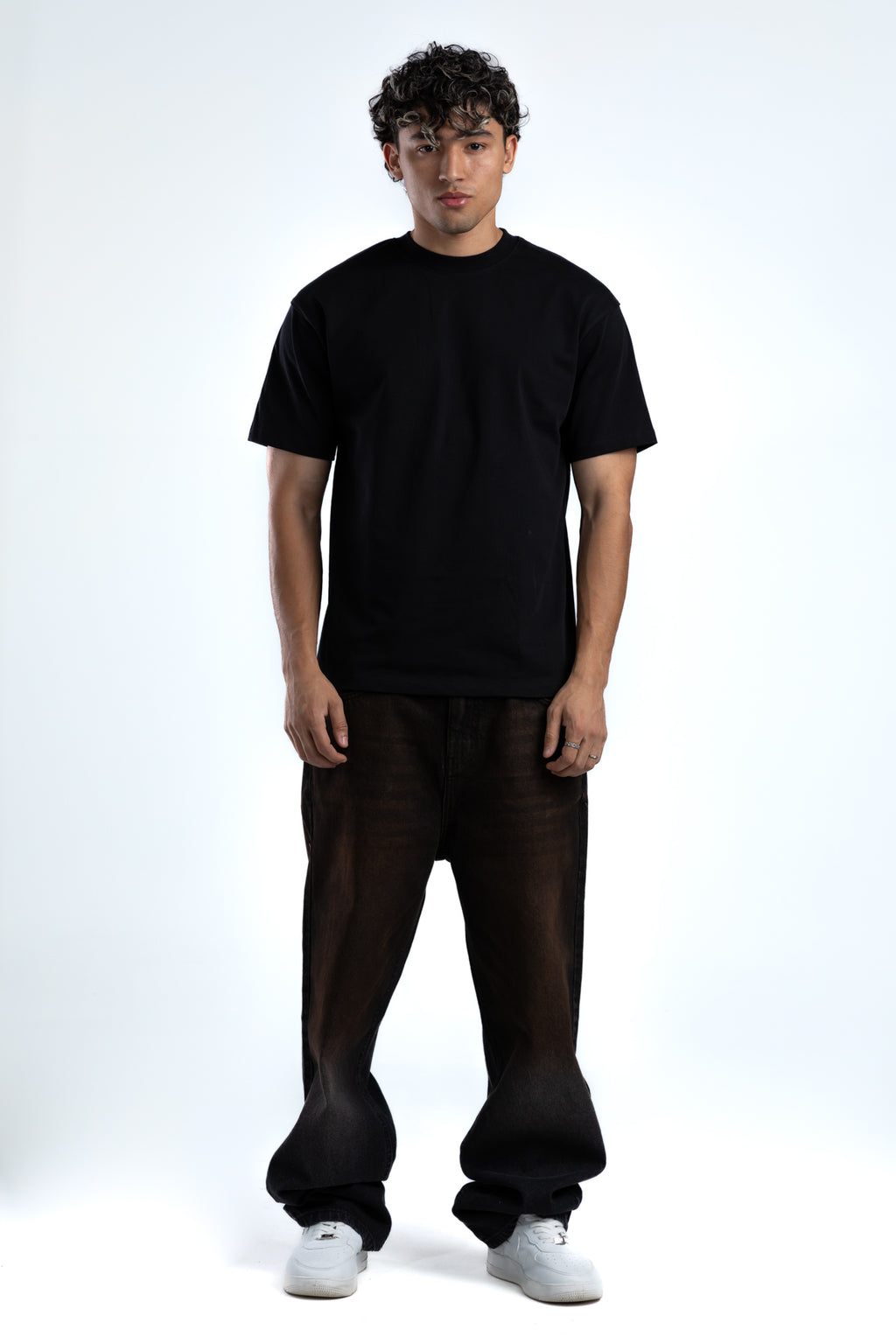 1043-Deep Rust Relaxed Silhouette Jeans