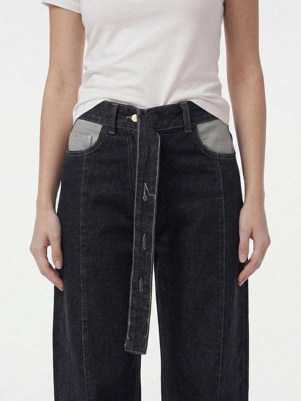 Overhang Belt Denim – Smoky Black 1125