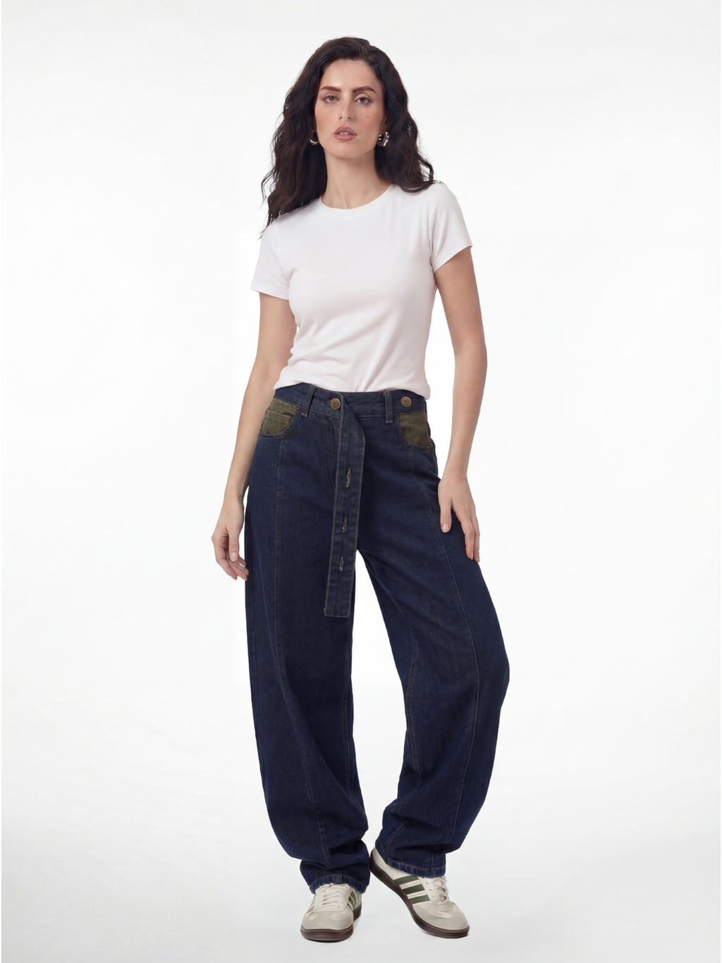 Overhang Belt Denim – Raw Blue Overdye 1130