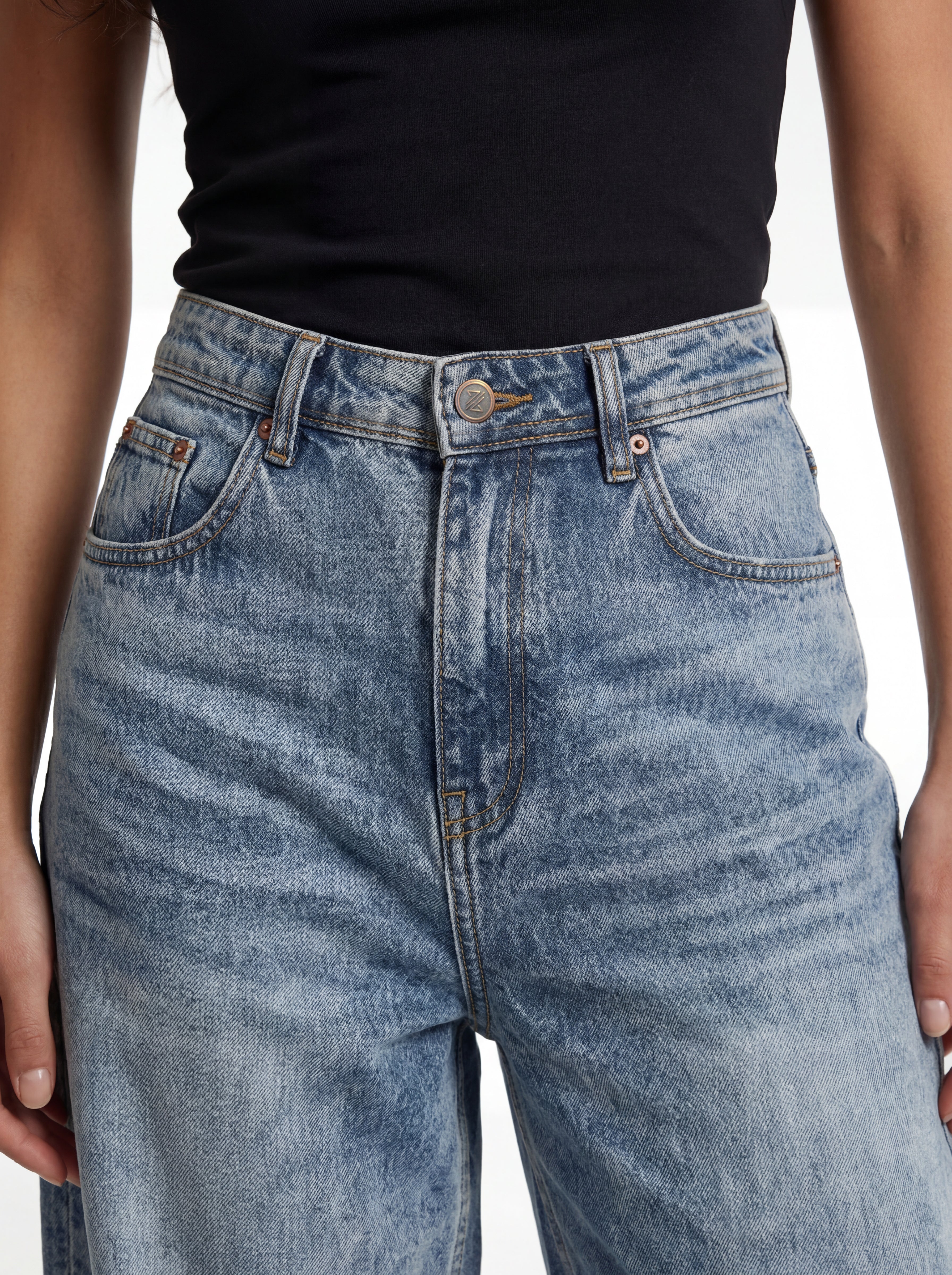 Baggy Fit Denim – Washed Sky 1104