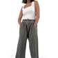 Olive Melton Relaxed Fit Pants