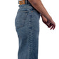 High-Waisted Removed Attached Pocket Vintage Blue Jeans