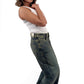 Vintage Olive Isabella Wide-Leg Jeans