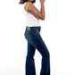 Midnight mid-blue Indigo Sofia Bootcut Low Waist Jeans