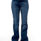 Midnight mid-blue Indigo Sofia Bootcut Low Waist Jeans