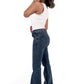 Dark Acid Wash Lily Flare Low Waist Jeans