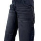 Midnight Black Jade Low Waist Cropped Balloon Jeans