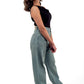 Soft Lemon Blue Sage Bella High-Waist Jeans