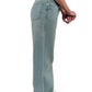 Soft Lemon Blue Sage Bella High-Waist Jeans