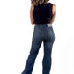 Midnight Dirty Low Waist Navy Flare Jeans