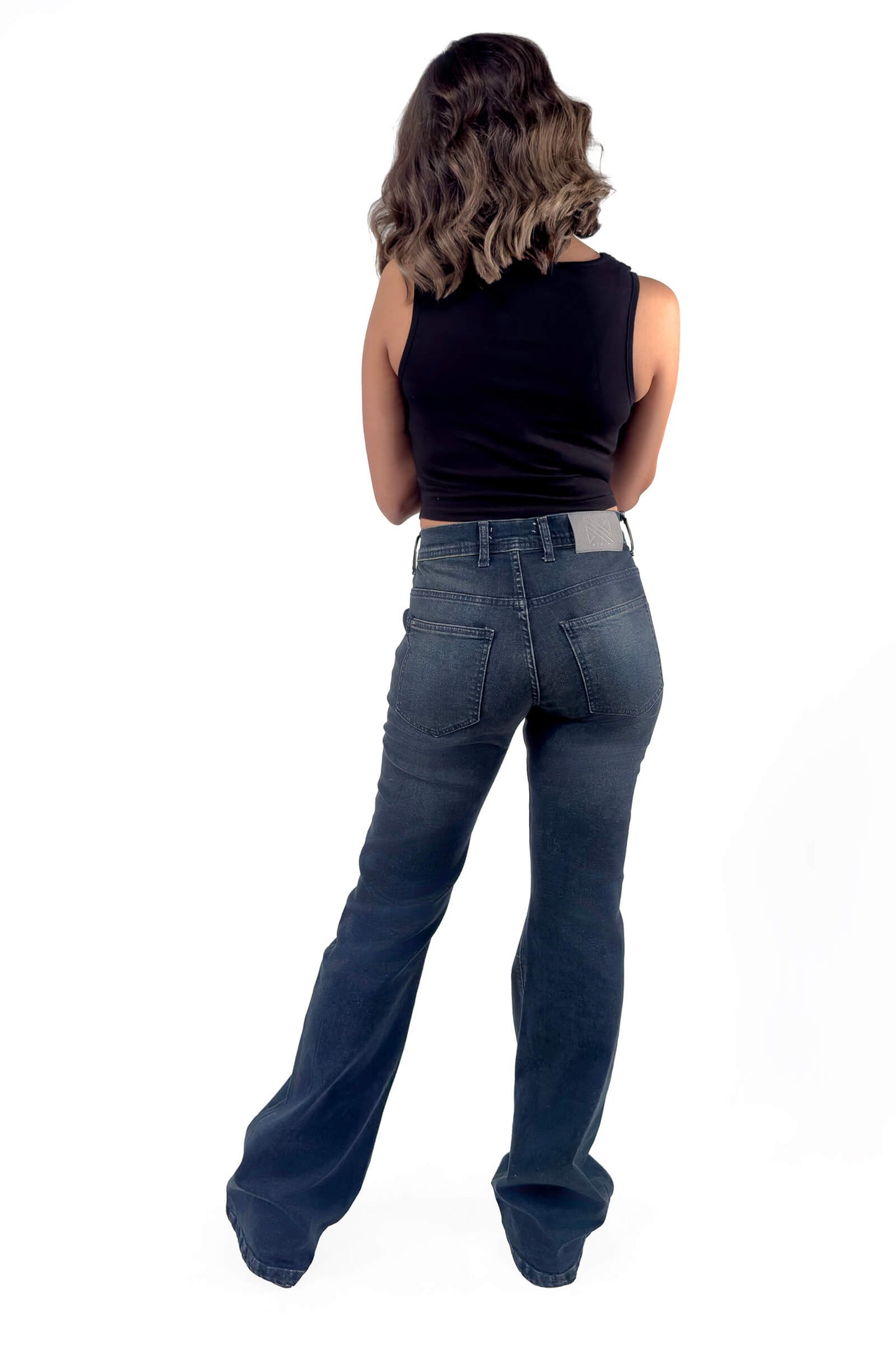 Midnight Dirty Low Waist Navy Flare Jeans