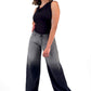 Charcoal Mist Low Waist Gradient-Effect Jeans