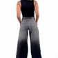 Charcoal Mist Low Waist Gradient-Effect Jeans