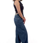 Midnight Low Waist Paisley Wide-Leg Jeans