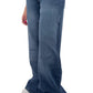 Navy Bella Eco-Friendly Low Waist Wide-Leg Jeans