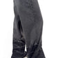 Ash Black Low Waist Tie-Dye Wide-Leg Jeans