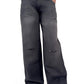 Noir Bella Eco-Friendly Low Waist Wide-Leg Jeans