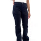 Jet Navy Blue Victoria Slim Low Waist Flare Jeans