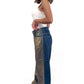 Gilded Sapphire Ava Low Waist Wide-Leg Jeans