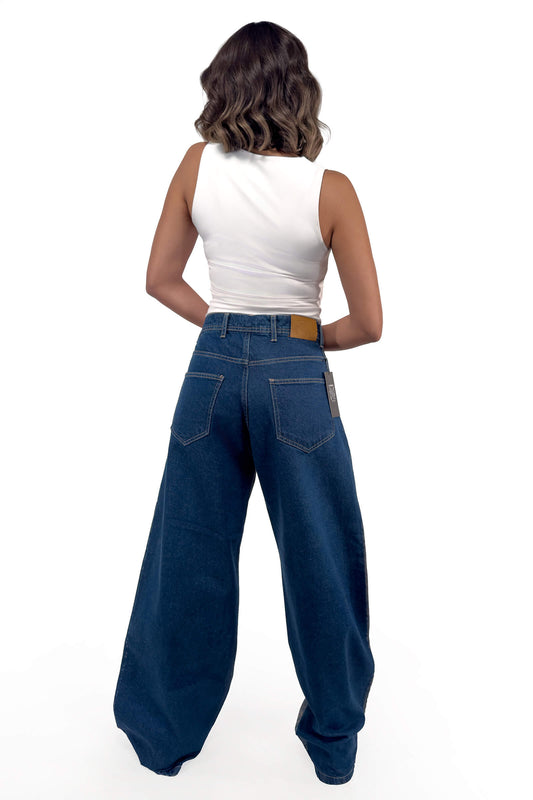 Gilded Sapphire Ava Low Waist Wide-Leg Jeans