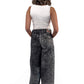 Silver Charcoal Marble Bella Low Waist Wide-Leg Jeans