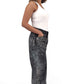 Silver Charcoal Marble Bella Low Waist Wide-Leg Jeans