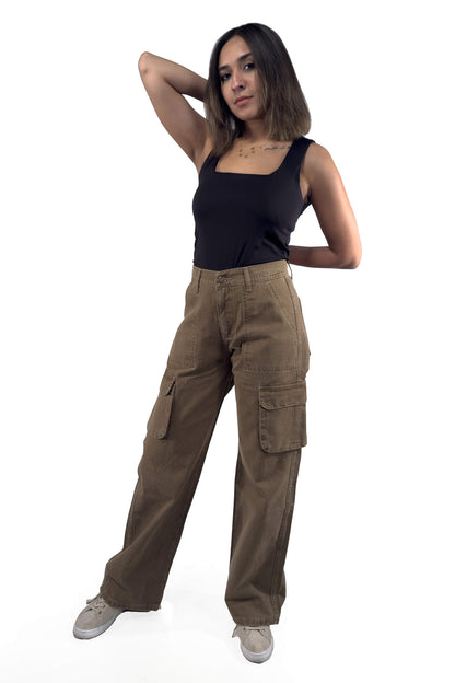 Coffee Nadia Cargo Pants