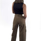 Coffee Nadia Cargo Pants