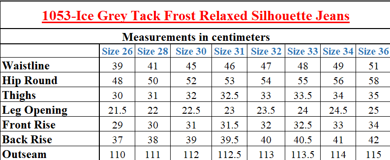 1053-Ice Grey Tack Frost Relaxed Silhouette Jeans